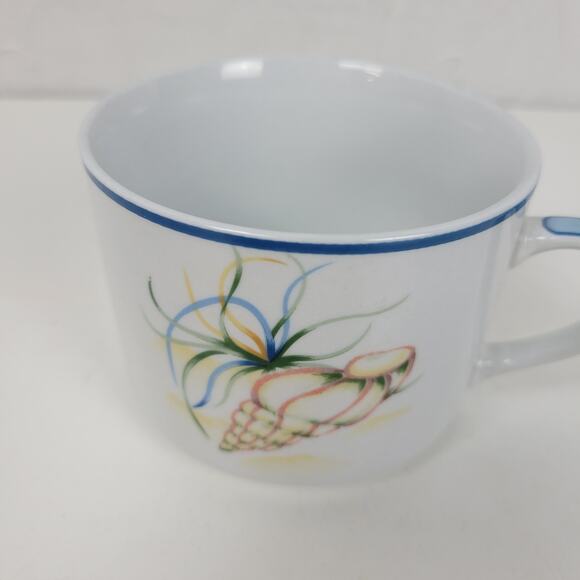 National Wildlife Federation Coffee Mugs White Beach Seashells Set of 4 Cups - Picture 11 of 16